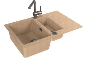 Мойка кухонная Alveus Cadit Granital 70 beige - 3