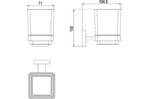 Стакан Timo Selene 17033/17 - 2
