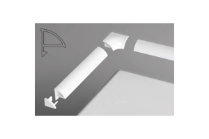 Универсальная декоративная планка 6/2000 белая