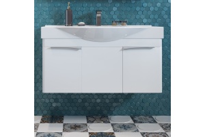 Тумба с раковиной AQUATON Беверли 100 белая - 3