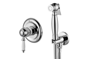 Смеситель Lemark Villa LM4819C с гигиеническим душем, встраиваемый, хром