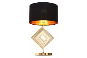 Настольная лампа декоративная LUMINA DECO Fabi LDT 5529 F.GD+BK