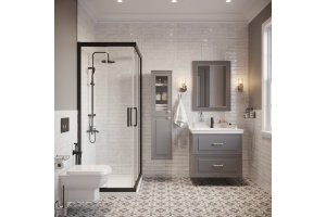 Шкаф-пенал STWORKI Хадстен L, серый - 3