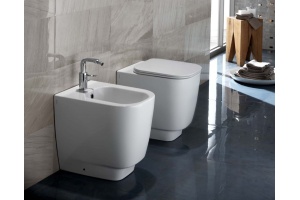 Унитаз приставной унитаз Hatria Fusion q без сиденья белый - 3