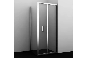 Душевой уголок Wasserkraft Weser 90x100 профиль хром стекло прозрачное