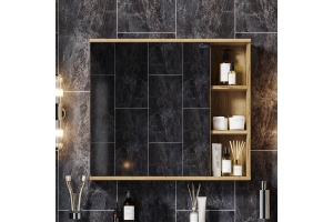 Зеркало-шкаф Onika Легран 80 дуб галифакс (208092) - 2