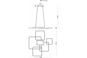 Подвесная люстра MyFar Victory MR1133-PL - 3