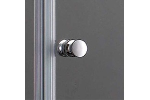 Душевой уголок Cezares Elena 90х90 хром стекло прозрачное - 3