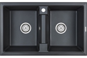 Мойка кухонная Paulmark Zwilling 81 черный матовый
