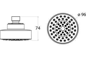 Верхний душ IDDIS Built-in Shower Accessories 007MINPi64 хром - 3