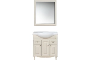 Мебель для ванной Misty Шармель 80 светло-бежевая эмаль