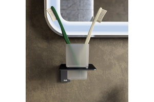 Стакан IDDIS Slide матовое стекло, графитовый SLIGMG1i45 - 2