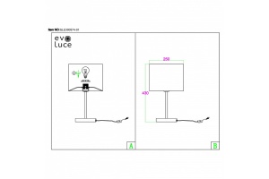 Настольная лампа декоративная EVOLUCE Brescia SLE300574-01 - 3