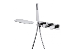 Смеситель для ванны Abber Rund хром