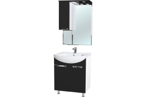 Зеркало-шкаф Bellezza Альфа 65 L черный - 2