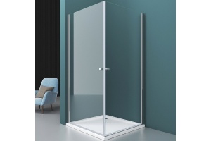 Душевой уголок BelBagno Etna 80х80 профиль хром стекло прозрачное