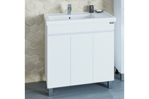 Тумба с раковиной напольная Санта Марс 80 белый