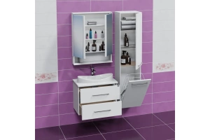 Тумба с раковиной подвесная Санта Вегас 70 белый - 3