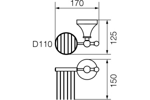 Держатель для фена Veragio Gialetta VR.GIL-6453.DO - 2