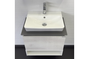 Тумба с раковиной Comforty Прага 60 дуб белый - 2