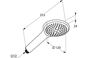 Душевая лейка Kludi Freshline (6780005-00) - 2