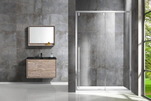 Душевая дверь в нишу Vincea Lugano VDS-1L160CL-1 160 см, профиль хром - 2