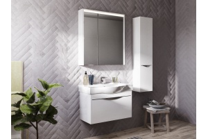 Зеркало-шкаф STWORKI Хельсинки 80 с подсветкой светодиодной, белое,
прямоугольное, российское - 3