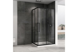 Душевой уголок ABBER Schwarzer Diamant 120х80 черный (AG02128BH) - 2