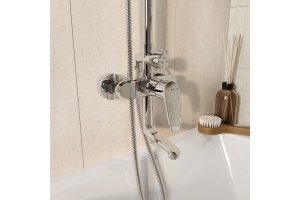 Смеситель с верхним душем и изливом - 3