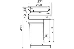 Система обратного осмоса для очистки воды Omoikiri Pure Drop (4998004) - 3