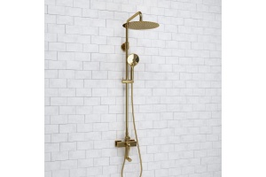 Душевая система WasserKraft 30 золото - 2