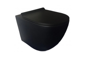 Унитаз подвесной Simas Vignoni с крышкой черный