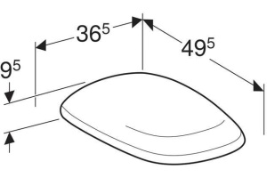 500.540.01.1 GEBERIT сидение для унитаза CITTERIO с микр. (белый) - 2