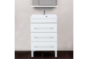 Тумба с раковиной Aquanet Верона 58 белая