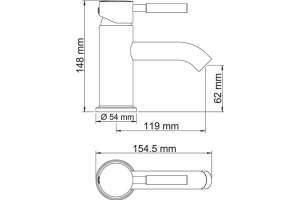 Смеситель Wasserkraft Main 4105 для раковины - 3