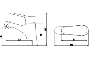 Смеситель Bravat Eco F1111147C для раковины - 2
