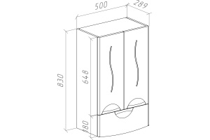 Шкаф Bellezza Глория 50 - 2