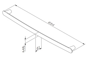 Полотенцедержатель AM.PM Sensation A30346400 - 3