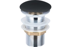 Донный клапан Vincea черный матовый