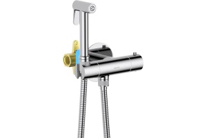 Гигиенический душ AQUATEK Оберон AQ1027CR со смесителем, С ВНУТРЕННЕЙ ЧАСТЬЮ, хром - 3