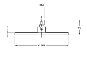Верхний душ Jacob Delafon Eo E14568-CP - 2