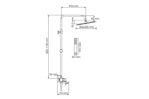 Душевая система WasserKraft 30 черный матовый - 3