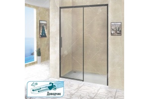 Душевая дверь в нишу RGW Leipzig LE-12B 160 см профиль черный - 2