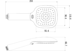 Душевая лейка Lemark LM1013Blaсk - 2