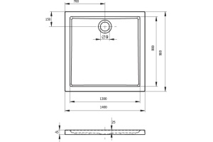 Душевой поддон Riho Zurich 140x90 см (DA6400500000000) - 2