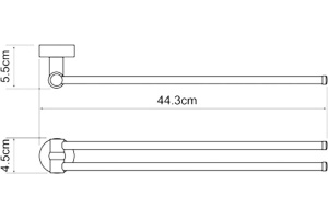 Полотенцедержатель Wasserkraft Donau K-9431 - 3