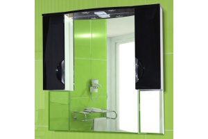 Зеркало-шкаф Bellezza Лагуна 105 черный