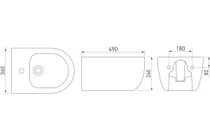 Биде подвесное Berges Wasserhaus Ego 082017 - 3