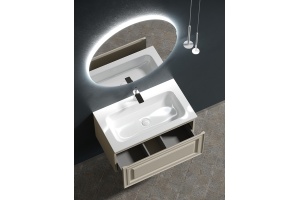 Тумба под раковину Sancos Very 80 бежевая - 3