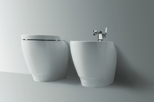 Унитаз приставной Simas Bohemien с крышкой, белый (BO01) - 2